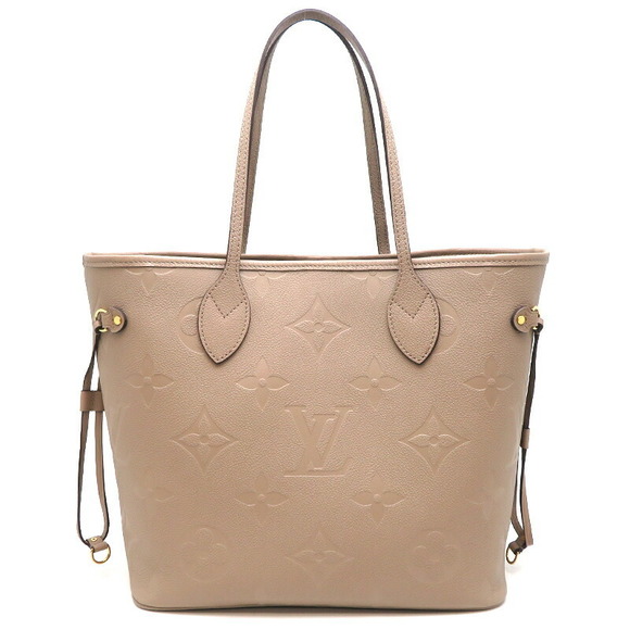 Louis Vuitton MM Handbag Tan Monogram Neverfull Empreinte - Picture 1 of 9